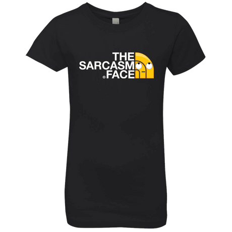 T-Shirts Black / YXS Sarcasm Face Girls Premium T-Shirt