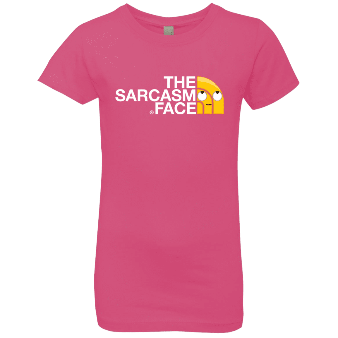 T-Shirts Hot Pink / YXS Sarcasm Face Girls Premium T-Shirt