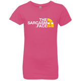 T-Shirts Hot Pink / YXS Sarcasm Face Girls Premium T-Shirt