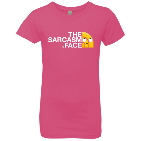 T-Shirts Hot Pink / YXS Sarcasm Face Girls Premium T-Shirt