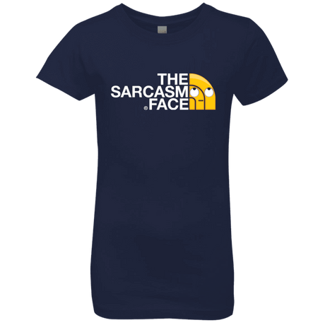 T-Shirts Midnight Navy / YXS Sarcasm Face Girls Premium T-Shirt