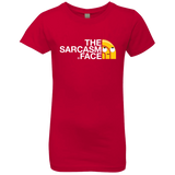T-Shirts Red / YXS Sarcasm Face Girls Premium T-Shirt