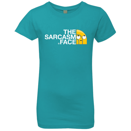 T-Shirts Tahiti Blue / YXS Sarcasm Face Girls Premium T-Shirt