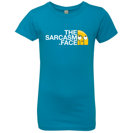 T-Shirts Turquoise / YXS Sarcasm Face Girls Premium T-Shirt