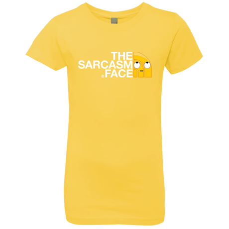 T-Shirts Vibrant Yellow / YXS Sarcasm Face Girls Premium T-Shirt