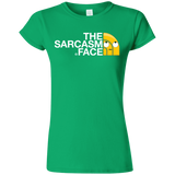T-Shirts Irish Green / S Sarcasm Face Junior Slimmer-Fit T-Shirt