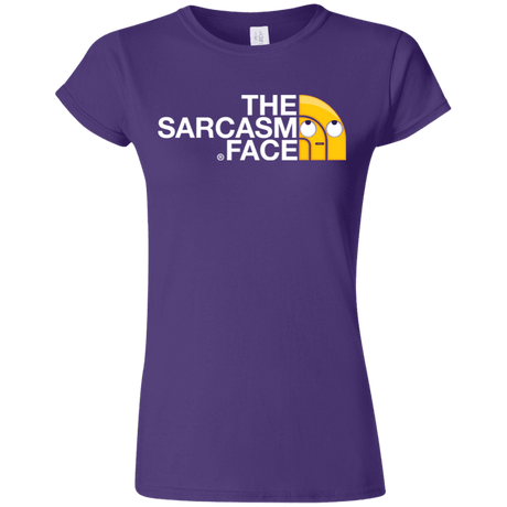 T-Shirts Purple / S Sarcasm Face Junior Slimmer-Fit T-Shirt