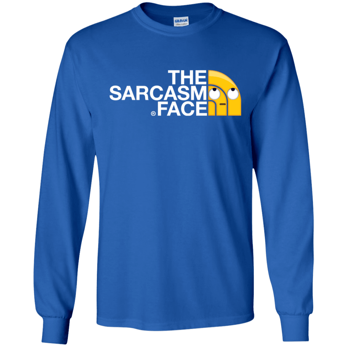 T-Shirts Royal / S Sarcasm Face Men's Long Sleeve T-Shirt