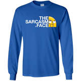 T-Shirts Royal / S Sarcasm Face Men's Long Sleeve T-Shirt
