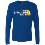 T-Shirts Royal / S Sarcasm Face Men's Premium Long Sleeve