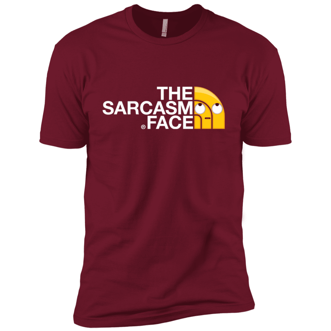 T-Shirts Cardinal / X-Small Sarcasm Face Men's Premium T-Shirt