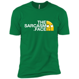 T-Shirts Kelly Green / X-Small Sarcasm Face Men's Premium T-Shirt