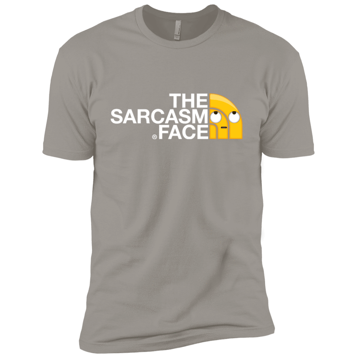 T-Shirts Light Grey / X-Small Sarcasm Face Men's Premium T-Shirt