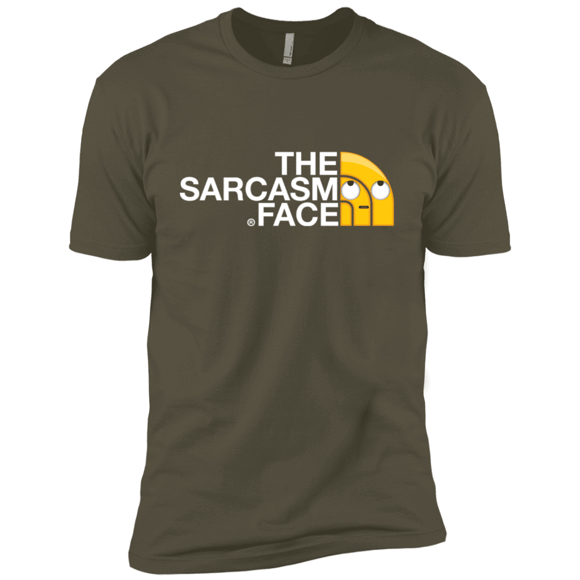 T-Shirts Military Green / X-Small Sarcasm Face Men's Premium T-Shirt