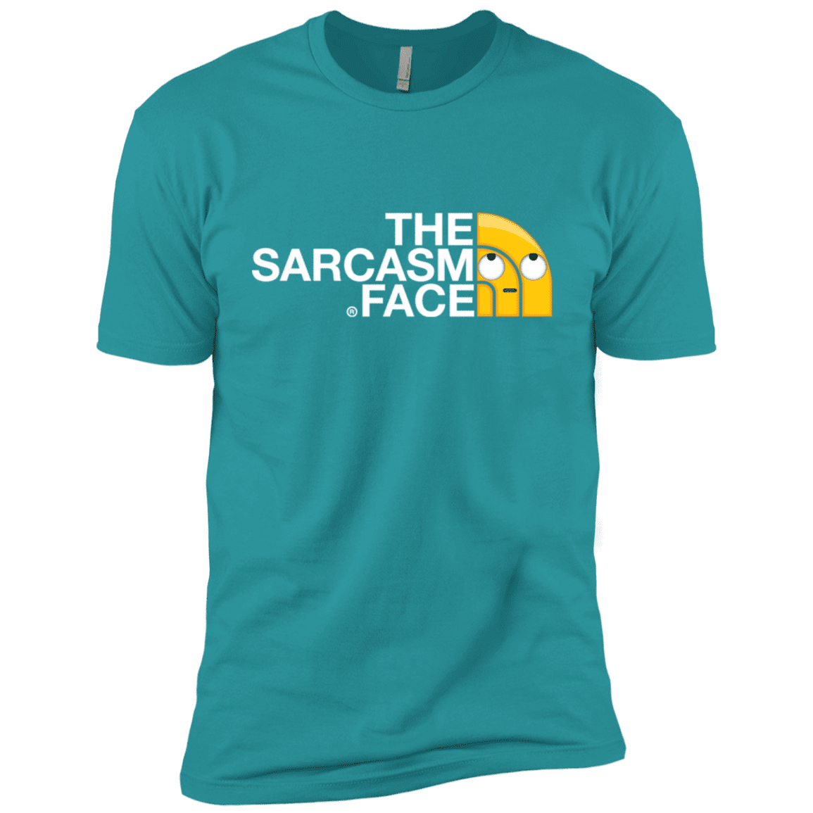 T-Shirts Tahiti Blue / X-Small Sarcasm Face Men's Premium T-Shirt