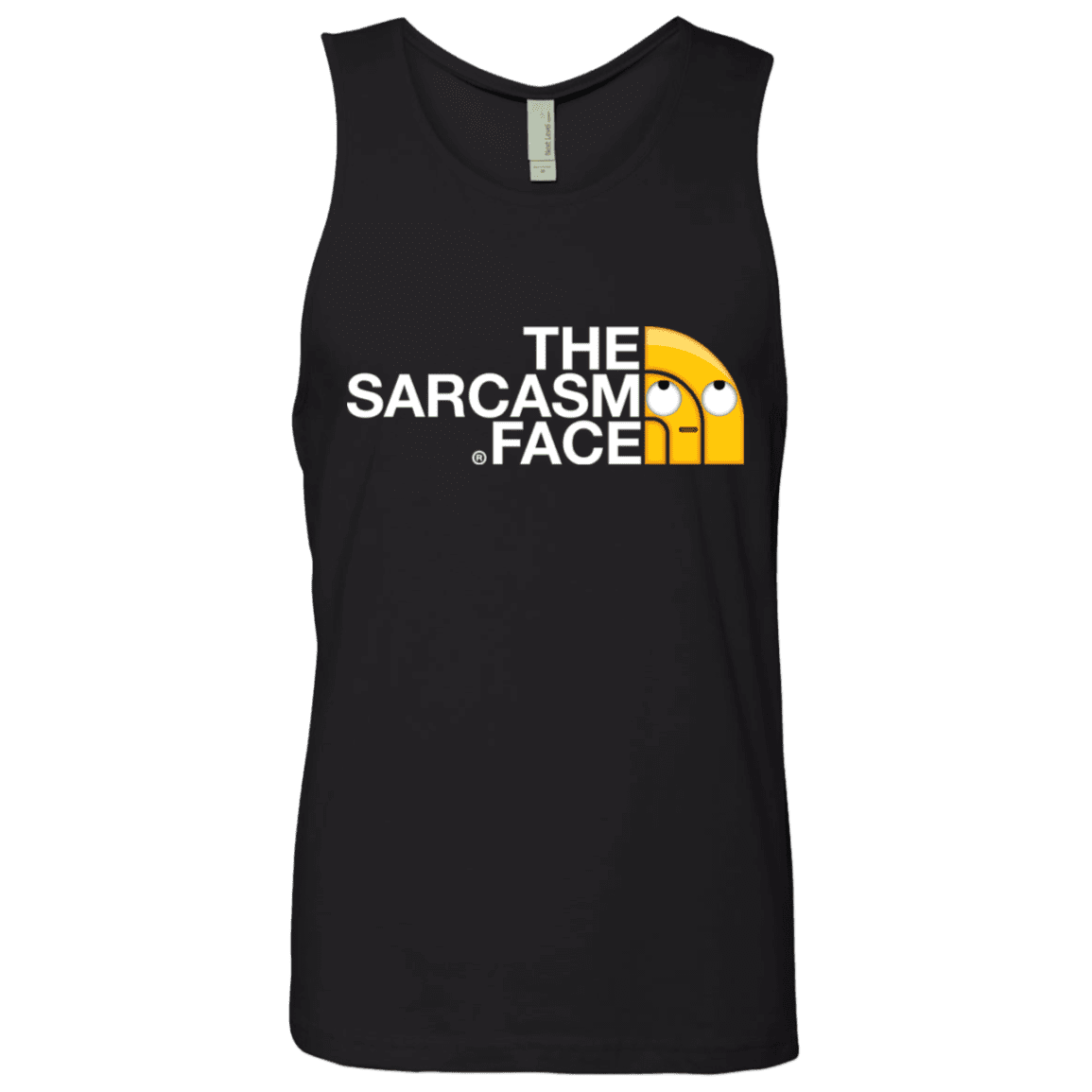 T-Shirts Black / S Sarcasm Face Men's Premium Tank Top