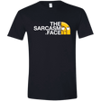 T-Shirts Black / X-Small Sarcasm Face Men's Semi-Fitted Softstyle