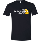 T-Shirts Black / X-Small Sarcasm Face Men's Semi-Fitted Softstyle