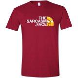 T-Shirts Cardinal Red / S Sarcasm Face Men's Semi-Fitted Softstyle