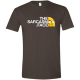 T-Shirts Dark Chocolate / S Sarcasm Face Men's Semi-Fitted Softstyle