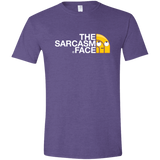 T-Shirts Heather Purple / S Sarcasm Face Men's Semi-Fitted Softstyle