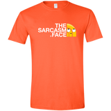 T-Shirts Orange / S Sarcasm Face Men's Semi-Fitted Softstyle