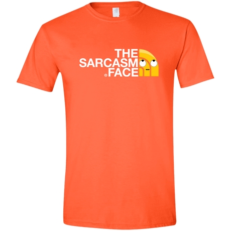 T-Shirts Orange / S Sarcasm Face Men's Semi-Fitted Softstyle