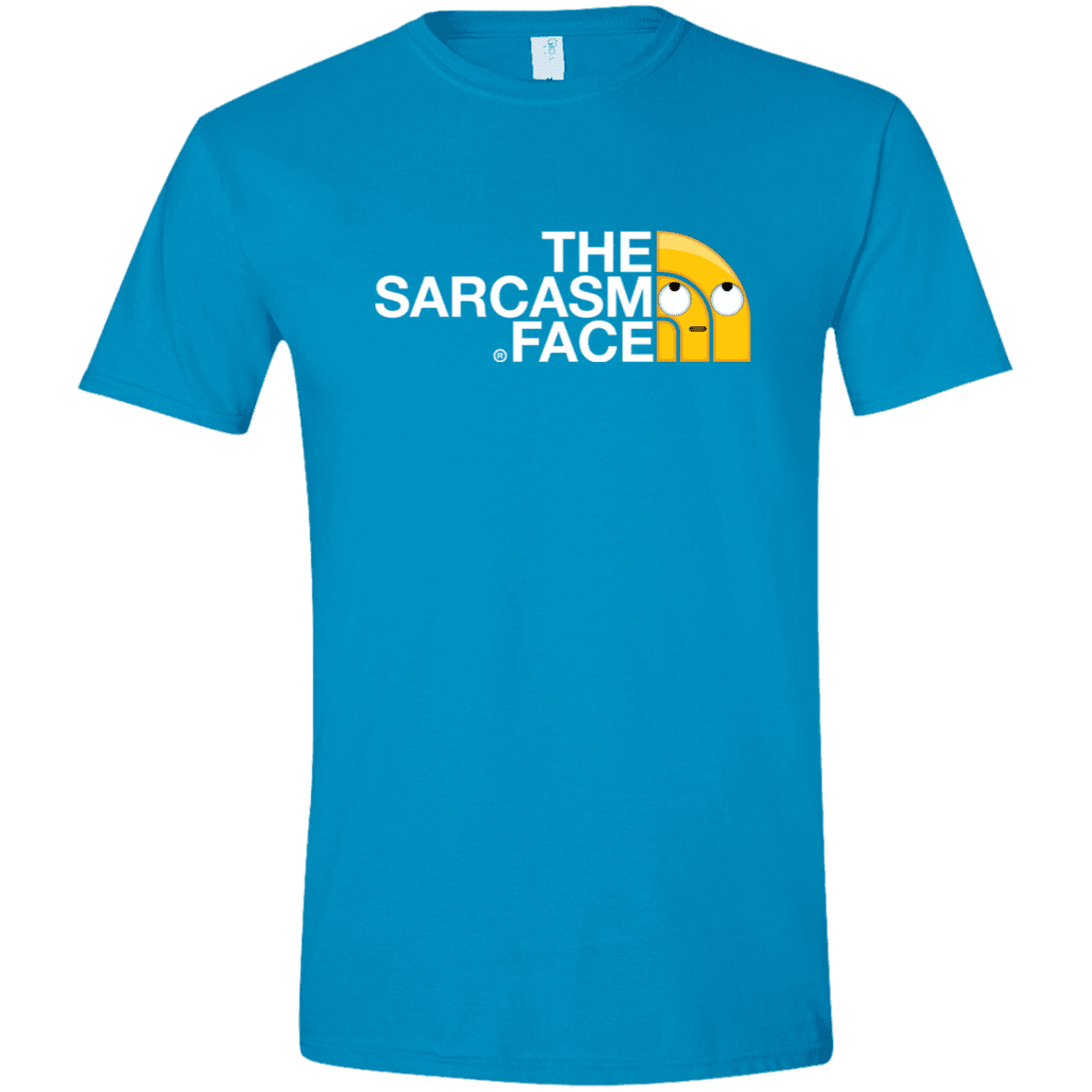 T-Shirts Sapphire / S Sarcasm Face Men's Semi-Fitted Softstyle