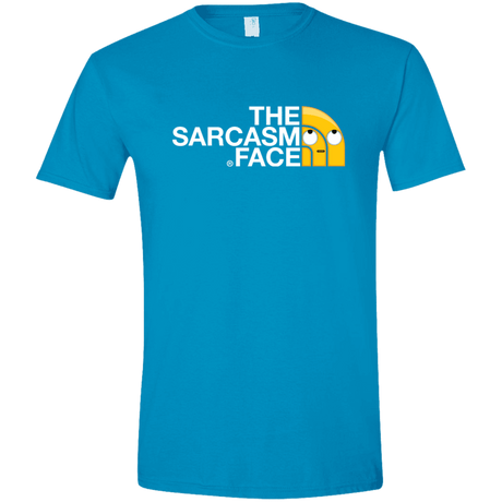 T-Shirts Sapphire / S Sarcasm Face Men's Semi-Fitted Softstyle