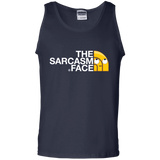 T-Shirts Navy / S Sarcasm Face Men's Tank Top