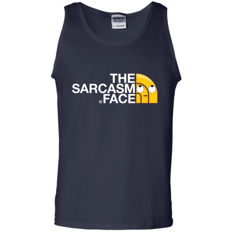 T-Shirts Navy / S Sarcasm Face Men's Tank Top