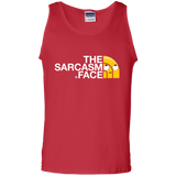 T-Shirts Red / S Sarcasm Face Men's Tank Top