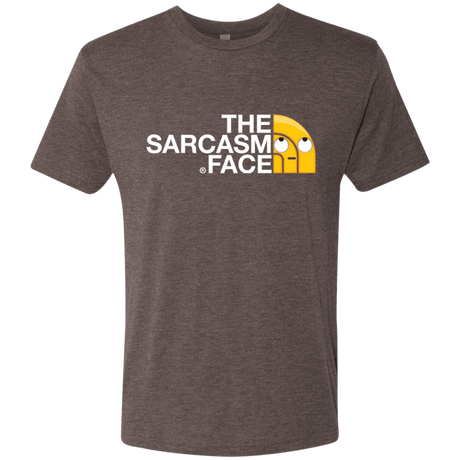 T-Shirts Macchiato / S Sarcasm Face Men's Triblend T-Shirt
