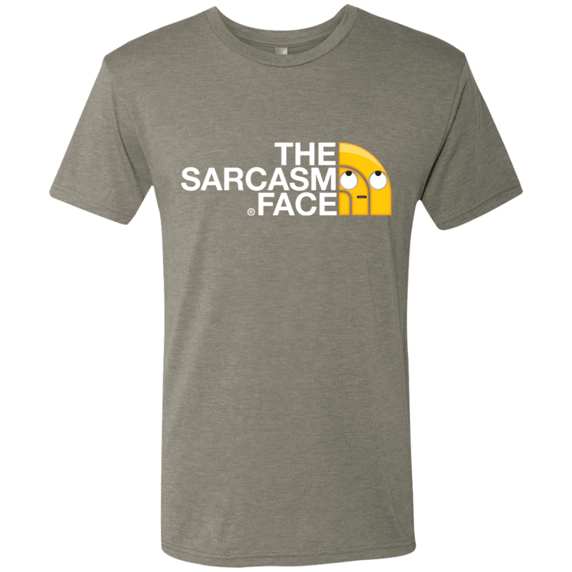 T-Shirts Venetian Grey / S Sarcasm Face Men's Triblend T-Shirt