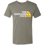 T-Shirts Venetian Grey / S Sarcasm Face Men's Triblend T-Shirt