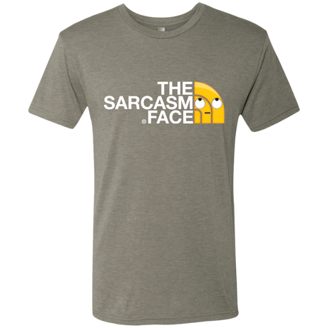 T-Shirts Venetian Grey / S Sarcasm Face Men's Triblend T-Shirt