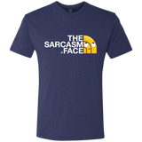 T-Shirts Vintage Navy / S Sarcasm Face Men's Triblend T-Shirt