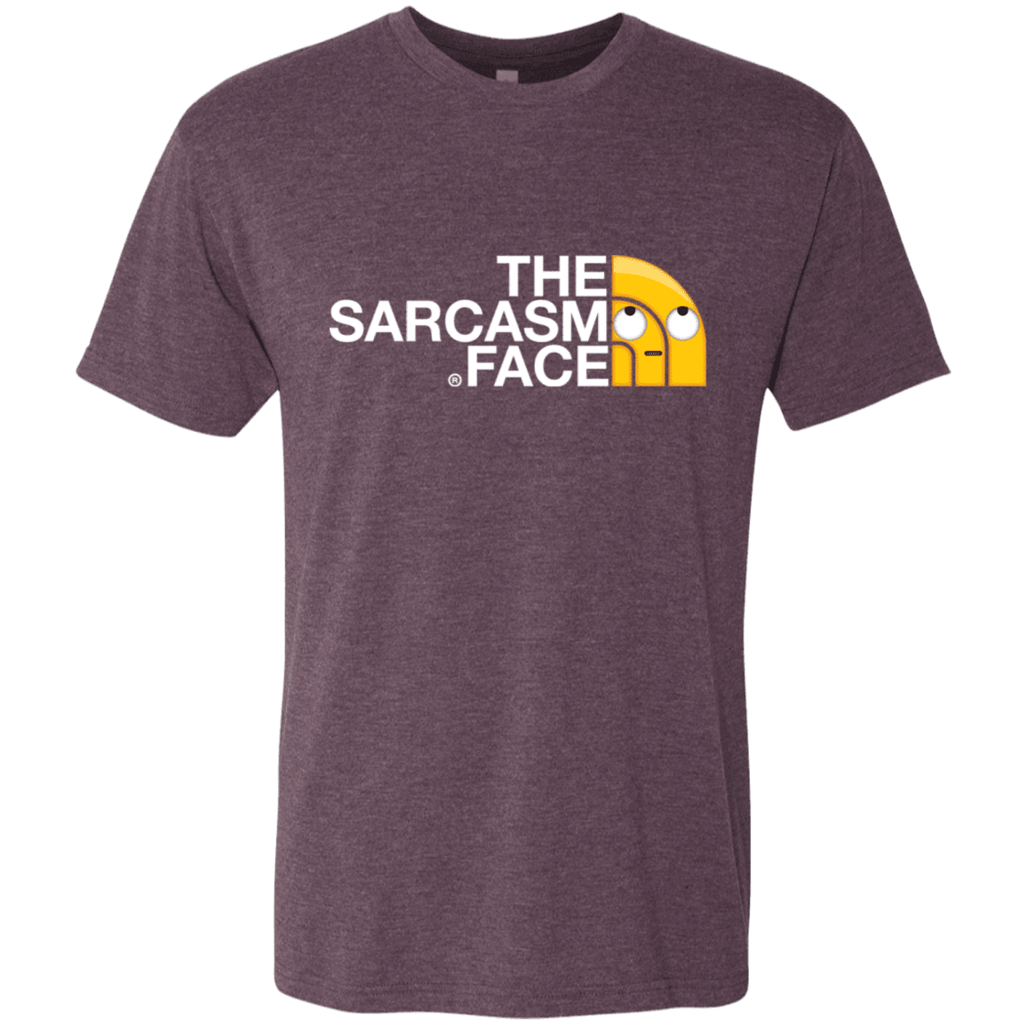 T-Shirts Vintage Purple / S Sarcasm Face Men's Triblend T-Shirt