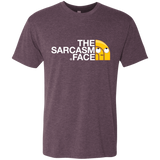 T-Shirts Vintage Purple / S Sarcasm Face Men's Triblend T-Shirt