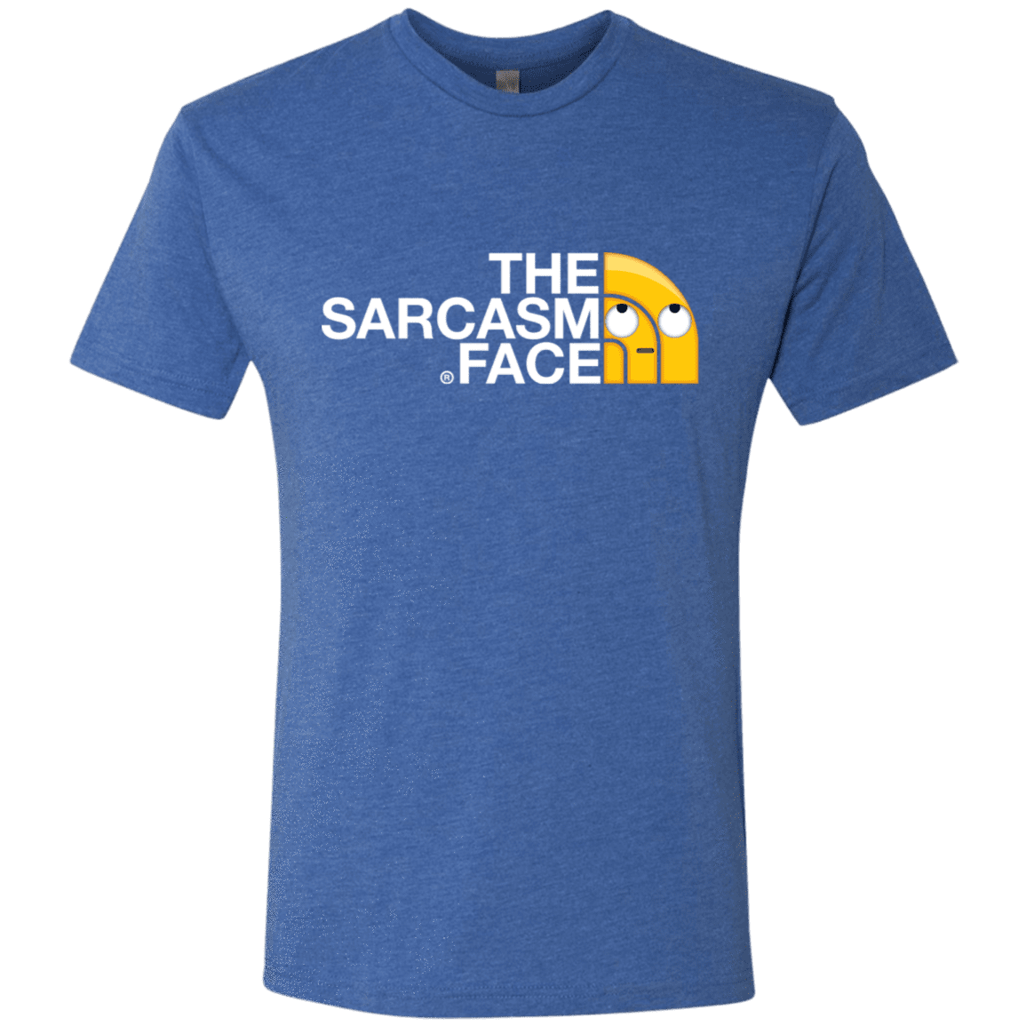 T-Shirts Vintage Royal / S Sarcasm Face Men's Triblend T-Shirt