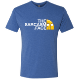 T-Shirts Vintage Royal / S Sarcasm Face Men's Triblend T-Shirt