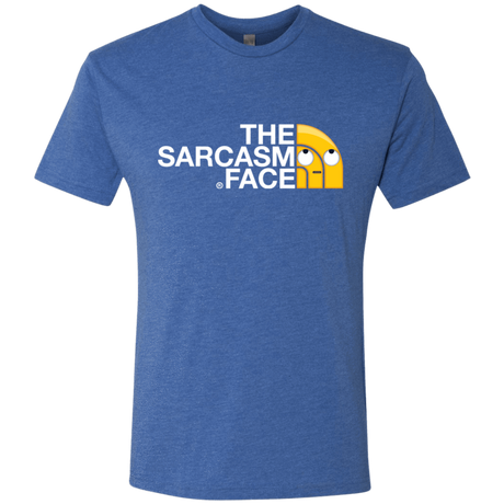 T-Shirts Vintage Royal / S Sarcasm Face Men's Triblend T-Shirt