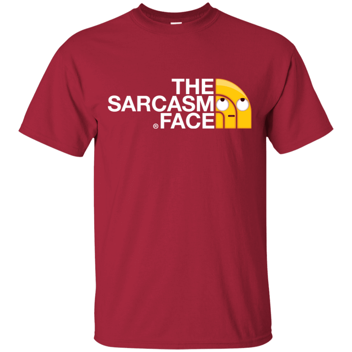 T-Shirts Cardinal / S Sarcasm Face T-Shirt