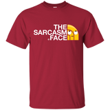 T-Shirts Cardinal / S Sarcasm Face T-Shirt