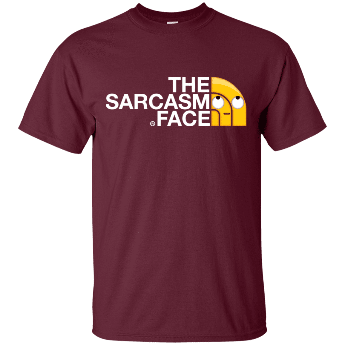 T-Shirts Maroon / S Sarcasm Face T-Shirt