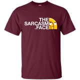 T-Shirts Maroon / S Sarcasm Face T-Shirt