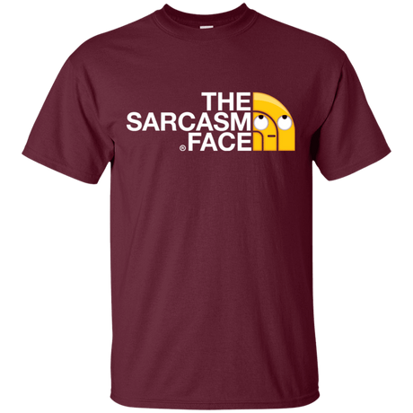 T-Shirts Maroon / S Sarcasm Face T-Shirt