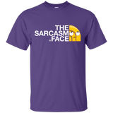 T-Shirts Purple / S Sarcasm Face T-Shirt