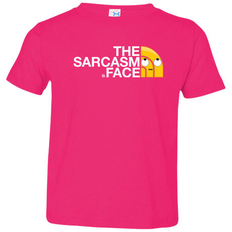 T-Shirts Hot Pink / 2T Sarcasm Face Toddler Premium T-Shirt