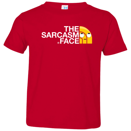 T-Shirts Red / 2T Sarcasm Face Toddler Premium T-Shirt